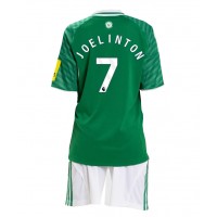 Stroje piłkarskie Newcastle United Joelinton #7 Koszulka Wyjazdowej dla dzieci 2025-26 Krótki Rękaw (+ szorty)